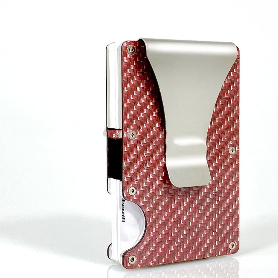 Aluminum Alloy Carbon Fiber Card Holder